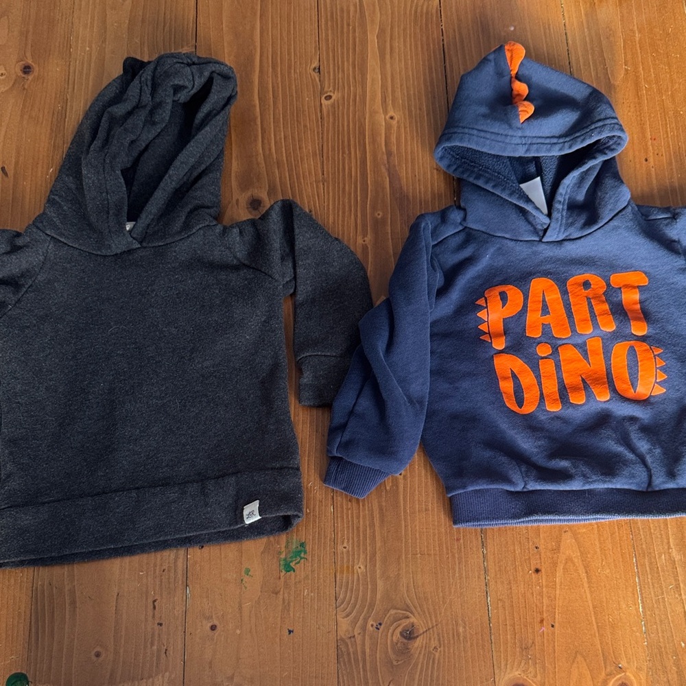 Carter's Dino Hoodie Set‎ - Charcoal and Navy